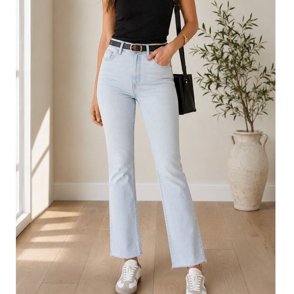LOVERS + FRIENDS Greyson Ultra High Rise Slim Bootcut Jeans Cypress NWT Size 30